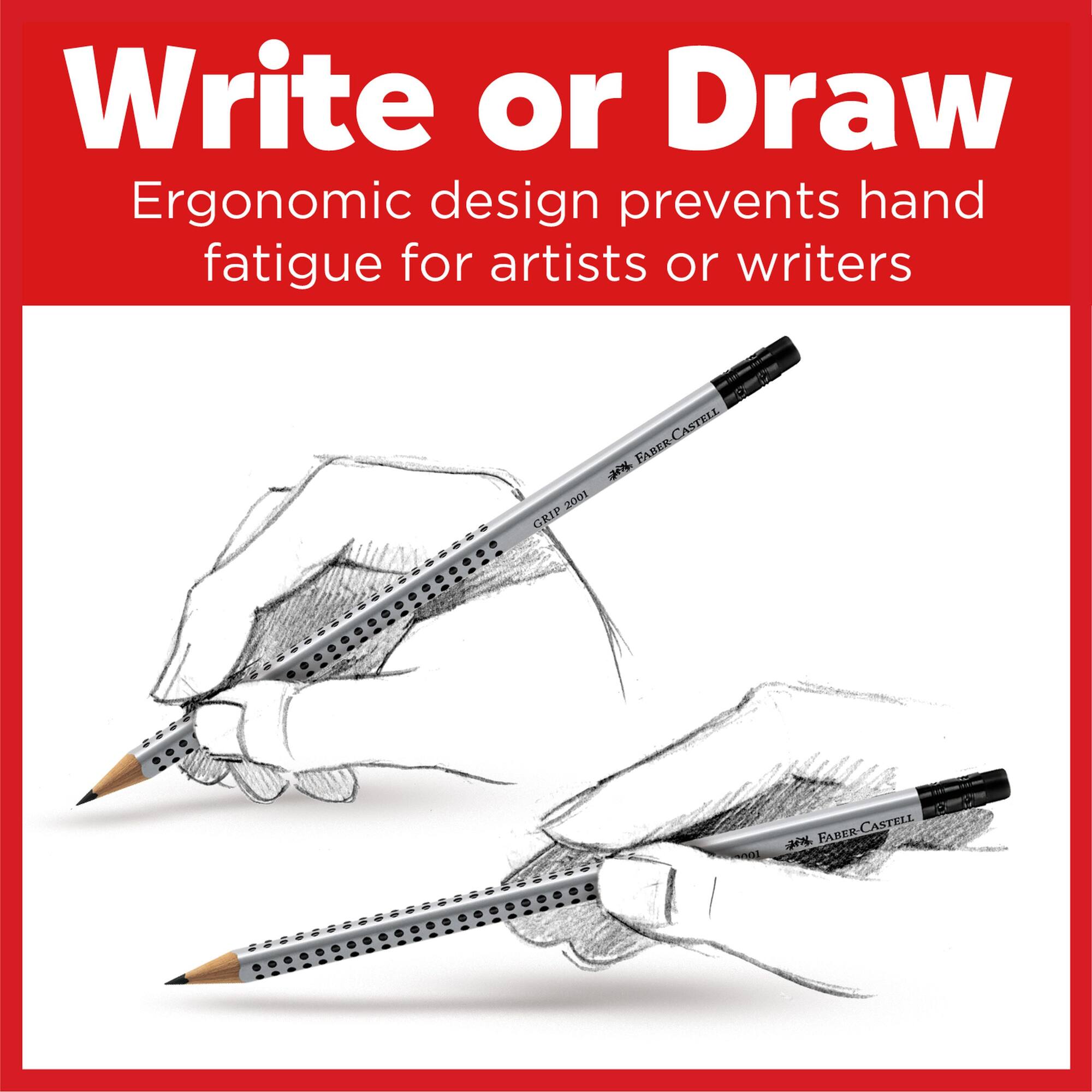 Faber-Castell HB Graphite GRIP Writing EcoPencils, 12ct.